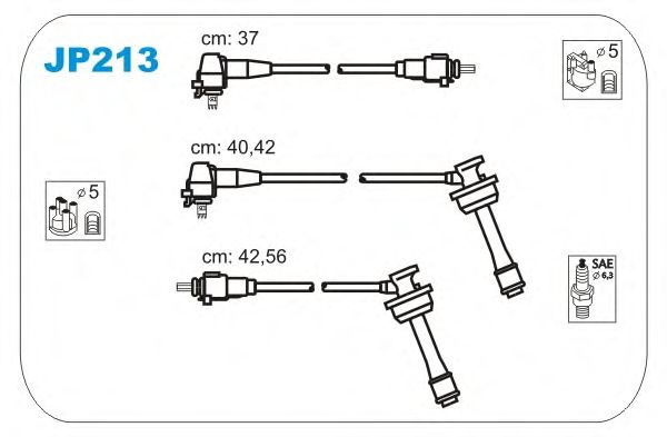 Комплект проводов зажигания JP213