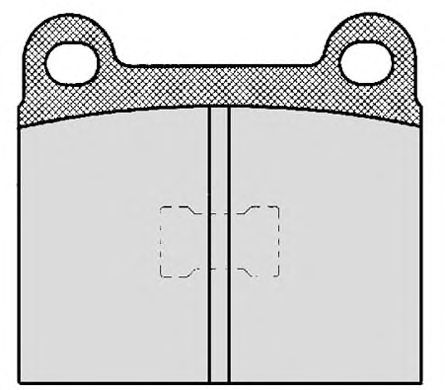 Комплект тормозных колодок, дисковый тормоз 111.0