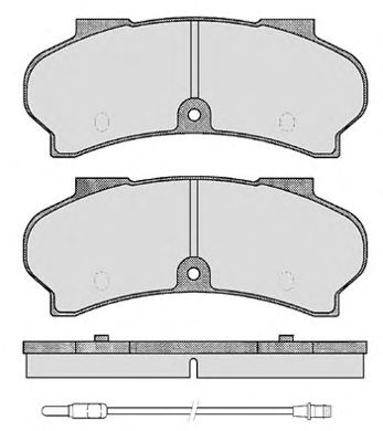 Комплект тормозных колодок, дисковый тормоз 116.1