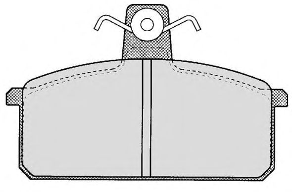 Комплект тормозных колодок, дисковый тормоз 191.0