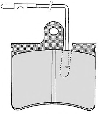 Kit de plaquettes de frein, frein à disque 216.1