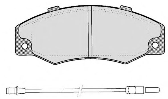 Комплект тормозных колодок, дисковый тормоз 324.0