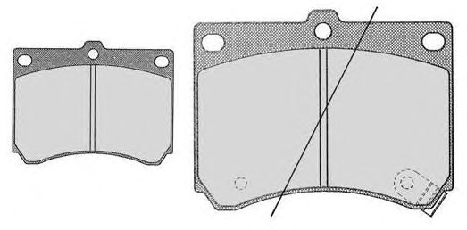 Комплект тормозных колодок, дисковый тормоз 472.0