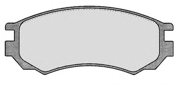 Комплект тормозных колодок, дисковый тормоз 499.0