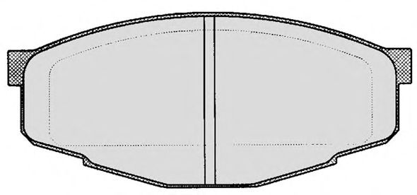 Комплект тормозных колодок, дисковый тормоз 582.0