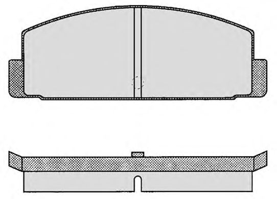 Комплект тормозных колодок, дисковый тормоз 593.0