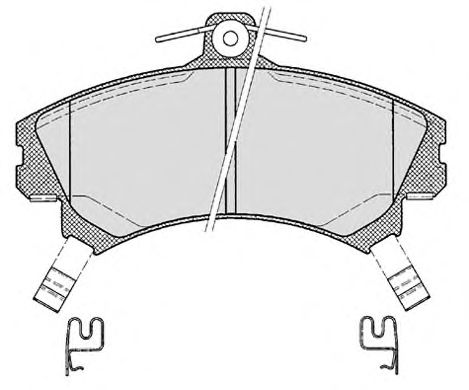 Комплект тормозных колодок, дисковый тормоз 661.0