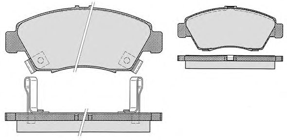 Комплект тормозных колодок, дисковый тормоз 748.0