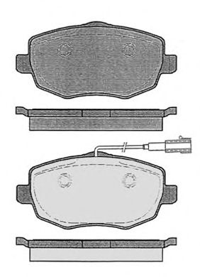 Комплект тормозных колодок, дисковый тормоз 332.2
