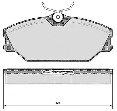 Комплект тормозных колодок, дисковый тормоз 388.3