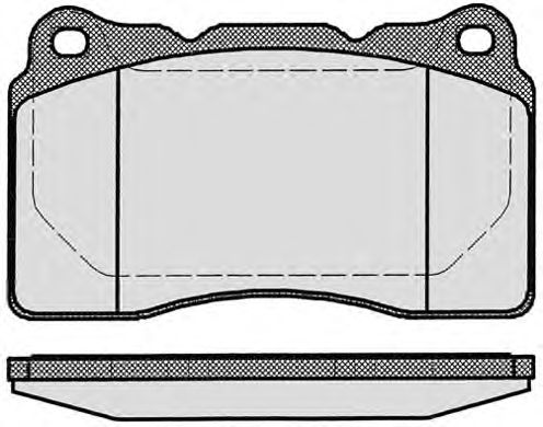 Комплект тормозных колодок, дисковый тормоз 604.4