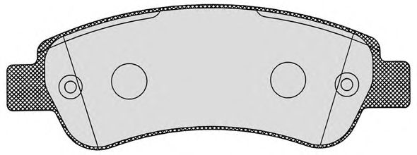 Комплект тормозных колодок, дисковый тормоз 887.0