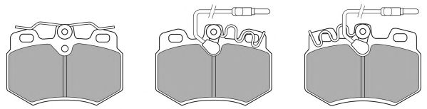 Kit de plaquettes de frein, frein à disque FBP-0506