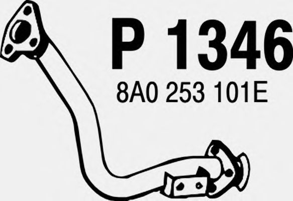 Труба выхлопного газа P1346