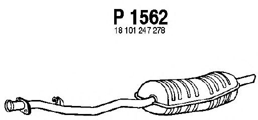Глушитель выхлопных газов конечный P1562
