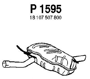 Silenziatore posteriore P1595