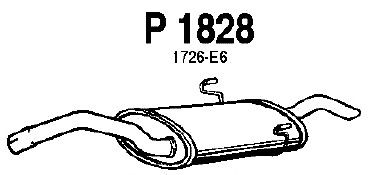 Глушитель выхлопных газов конечный P1828