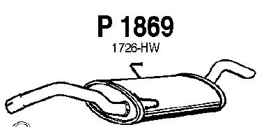 Глушитель выхлопных газов конечный P1869