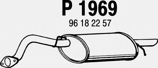 Глушитель выхлопных газов конечный P1969