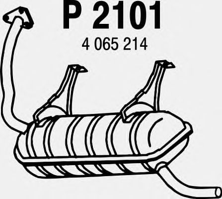 Silenciador posterior P2101
