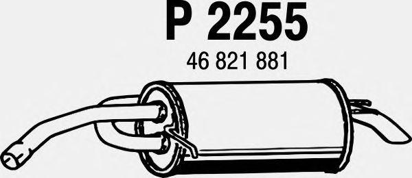 Silenciador posterior P2255