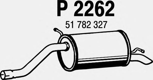 Silenciador posterior P2262