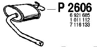 Silenciador posterior P2606