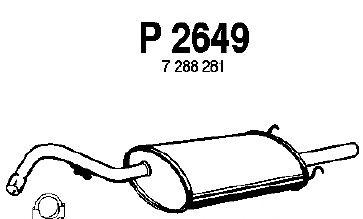 Silenziatore posteriore P2649