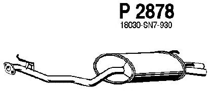 Глушитель выхлопных газов конечный P2878
