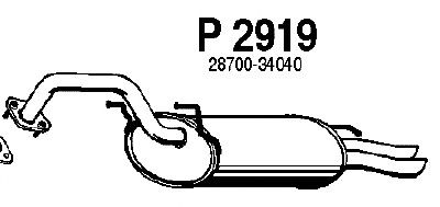 Глушитель выхлопных газов конечный P2919