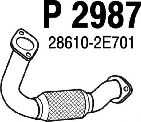 Tubo gas scarico P2987