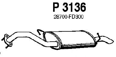Silenciador posterior P3136