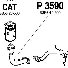 Труба выхлопного газа P3590