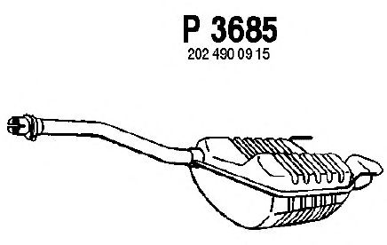 Silenciador posterior P3685