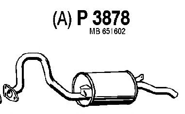 Silenciador posterior P3878