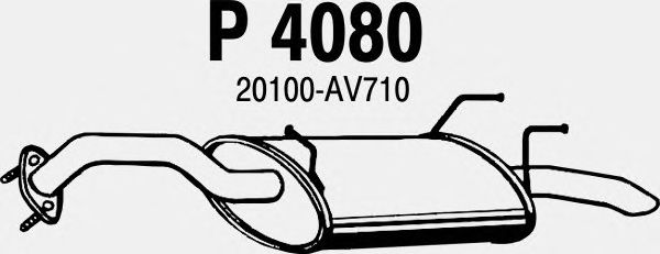 Bagerste lyddæmper P4080