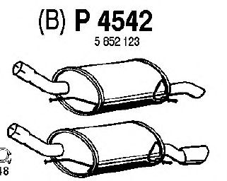 Silenciador posterior P4542