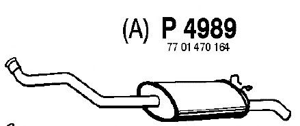 Глушитель выхлопных газов конечный P4989