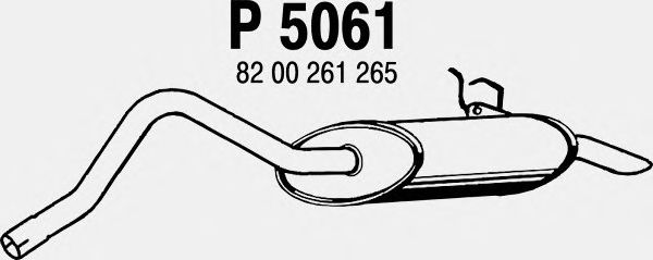 Silenciador posterior P5061