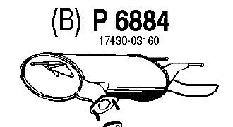 Silenciador posterior P6884