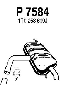 Silenziatore posteriore P7584