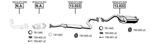 Exhaust System HO130575