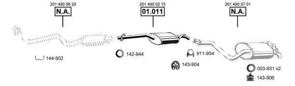 Exhaust System ME011360
