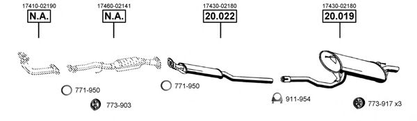 Exhaust System TO200200
