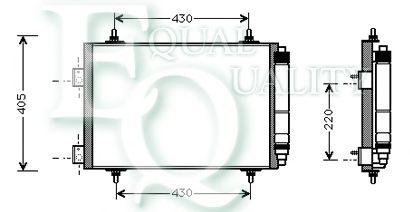 Condensator, airconditioning CO0170