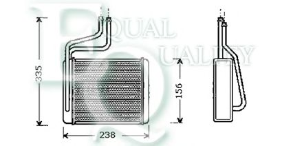 Permutador de calor, aquecimento do habitáculo RR0087