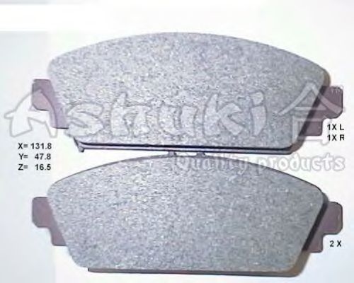 Комплект тормозных колодок, дисковый тормоз H026-08