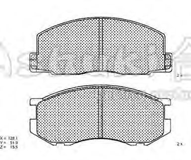 Brake Pad Set, disc brake T112-05
