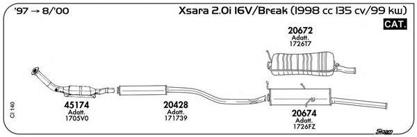 Exhaust System CI140
