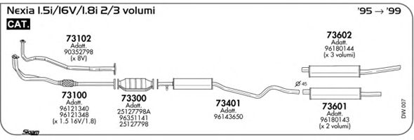 Exhaust System DW007